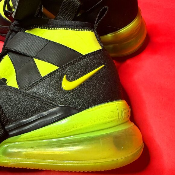 Nike Air Edge 270 Sneakers – Black & Neon Volt – Size 10.5 Men’s – Street Style - Picture 7 of 11